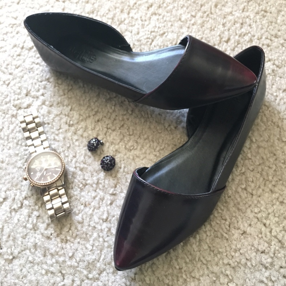 CHARLOTTE RUSSE D’ORSAY POINTED FLATS BRAND NEW WITH TAGS US 10